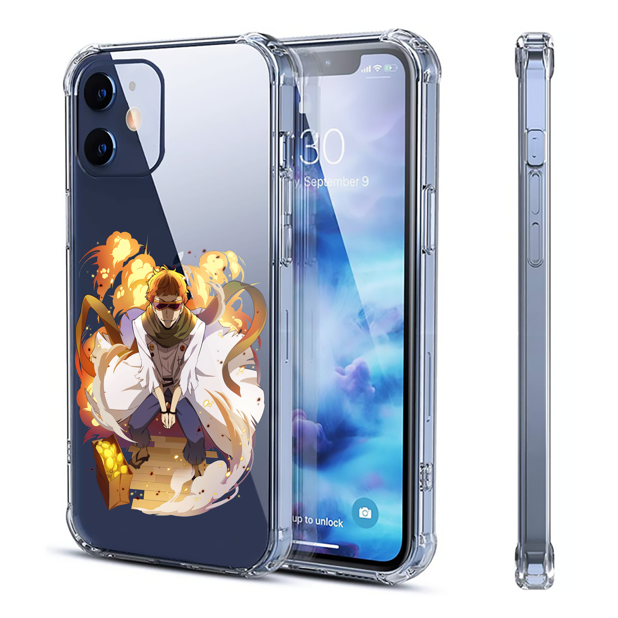 （画像用） 文豪ストレイドッグス Bungo Stray Dogs 【iPhone 12シリーズ対応】透明スマホケース（クリアソフトケース）